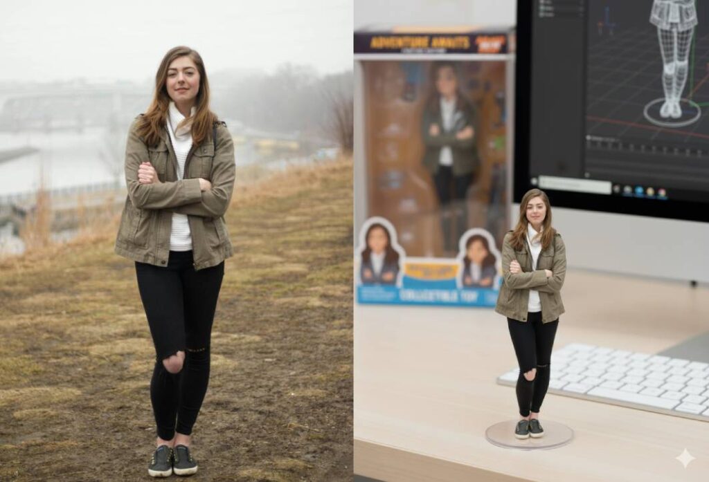Woman in Grey Jacket